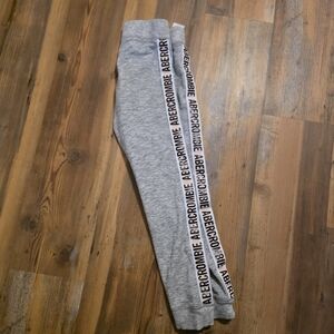 Abercrombie Kids Gray Logo Jogger Leggings | Size 9/10 | Cozy Athleisure Pants